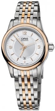 Buy this new Oris Classic Date 28.5mm 01 561 7650 4331-07 8 14 63 ladies watch for the discount price of £765.00. UK Retailer.